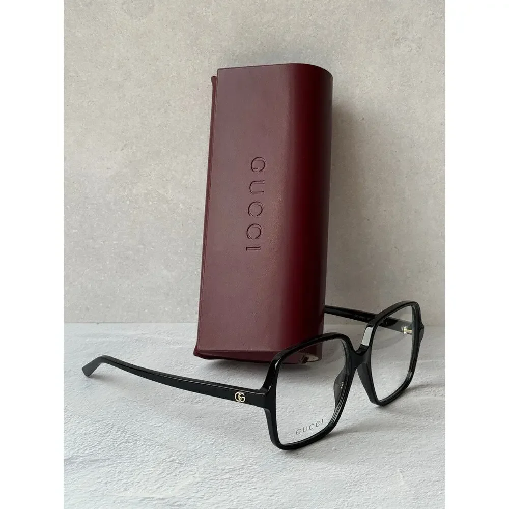 NEW Gucci GG1994O Black Square Eyeglasses Frames